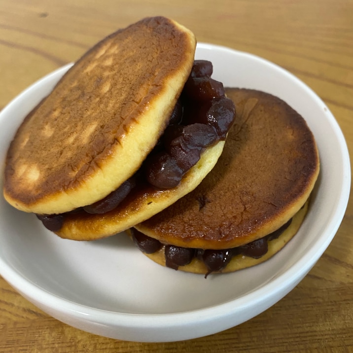 ホットケーキミックスで簡単！ミニどら焼き◎